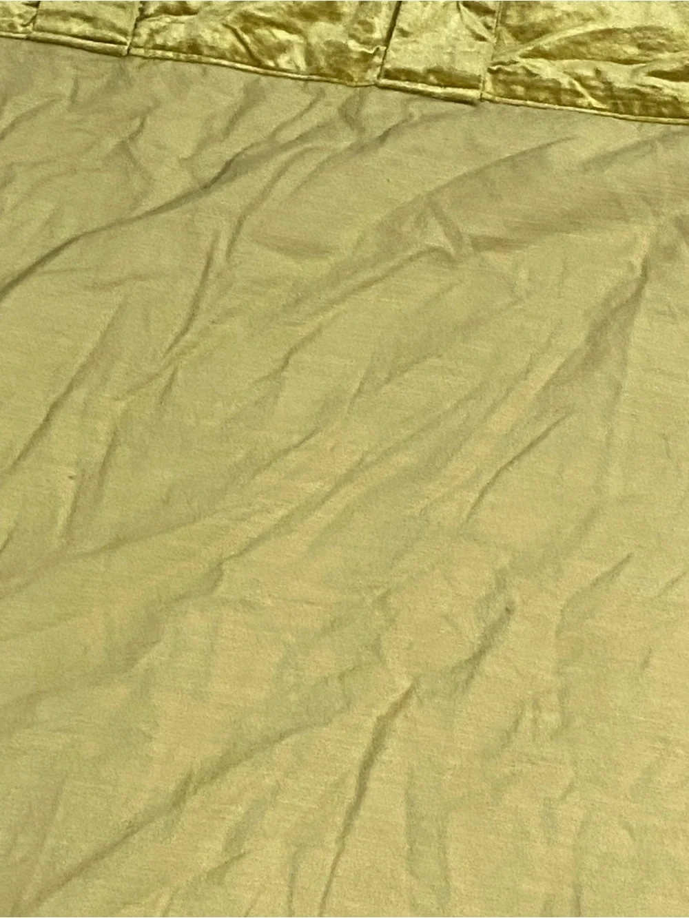 West Elm Velvet Blackout Peat Green Gold Luxurious Plush Curtain Panels  48x84